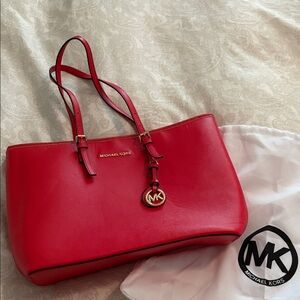 Michael Kors Vibrant Red Tote Bag